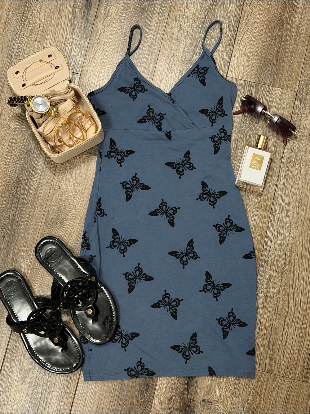 🦋 Wild Fable Butterfly Mini Dress – Size Small